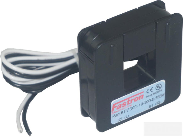 FESCT-19-150-0.333V, 150Amp measurement Split Core CT's, w/1M Flying leads, 19x19mm Aperture-Split Core AC Current Transformer-Fastron Electronics-Fastron Electronics Store
