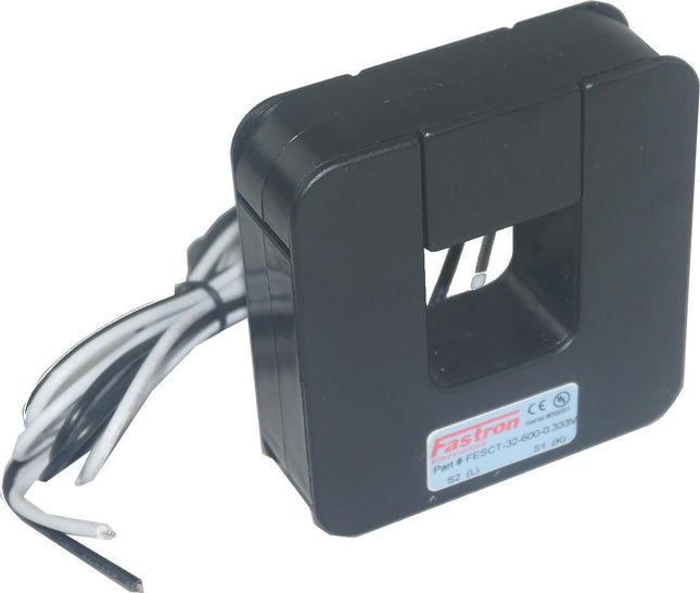 FESCT-32-300-0.333V, 300Amp measurement Split Core CT's, w/1M Flying leads, 32x32mm Aperture-Split Core AC Current Transformer-Fastron Electronics-Fastron Electronics Store