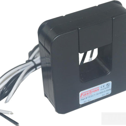 FESCT-32-500-0.333V, 500Amp measurement Split Core CT's, w/1M Flying leads, 32x32mm Aperture-Split Core AC Current Transformer-Fastron Electronics-Fastron Electronics Store