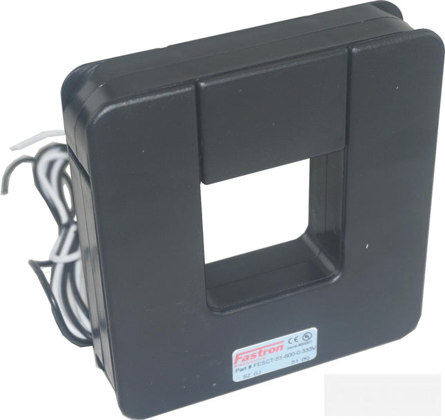 FESCT-51-800-0.333V, 800Amp measurement Split Core CT's, w/1M Flying leads, 51x51mm Aperture-Split Core AC Current Transformer-Fastron Electronics-Fastron Electronics Store