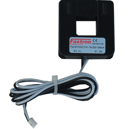 FESCTHY-19-100-100mV, 100Amp measurement Split Core CT's, w/1M Flying Leads, HY2.0 Connection, 19x19mm Aperture