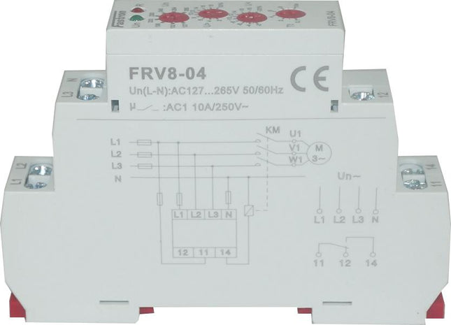 FRV 8-02/AD240, 50 to 270VAC Voltage Monitoring Relay, Single Phase Over/Under Voltage Detection, 1 x CO SPDT 10 Amp Contact, Adjustable Timer Delay, Adjustable Upper and Lower Voltage Limits-Monitoring Relay-Iskra Doo-Fastron Electronics Store