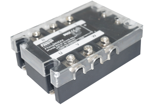 FTH6053ZA4, Solid State Relay, 3 Phase 90-280VAC Control, 60A, 70-530VAC Load, with IP20 Cover