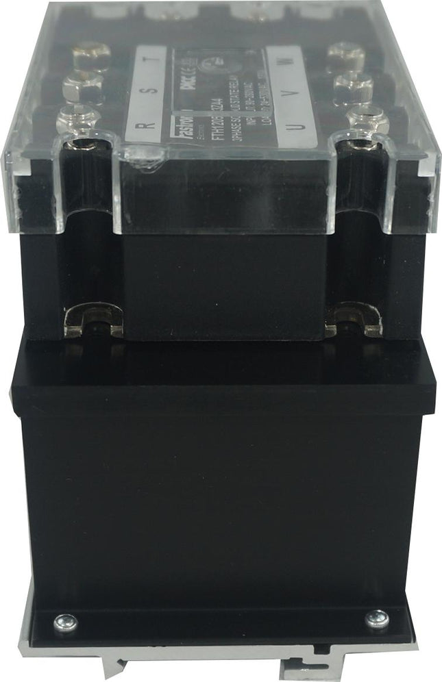 HS103DR-FTH6053ZA4, Three Phase Solid State Relay 90-280VAC Control, 3 x 21Amp, 48-530VAC Load, LED Status Indicator, with IP20 Cover