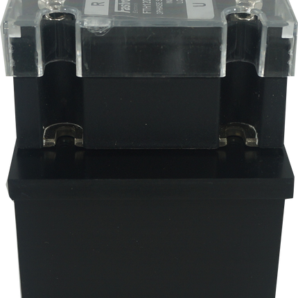 FTH2553ZA4 + HS103DR, Three Phase Solid State Relay 90-280VAC Control, 3 x 21Amp, 48-530VAC Load, LED Status Indicator, with IP20 Cover