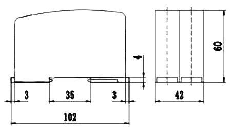 FWBV414H29-50AC-420, AC Voltage Transducer, 0-50V AC input, 100-240VAC/DC aux, 4-20mA Average RMS output, 50/60Hz (25Hz - 1kHz Available on Request)