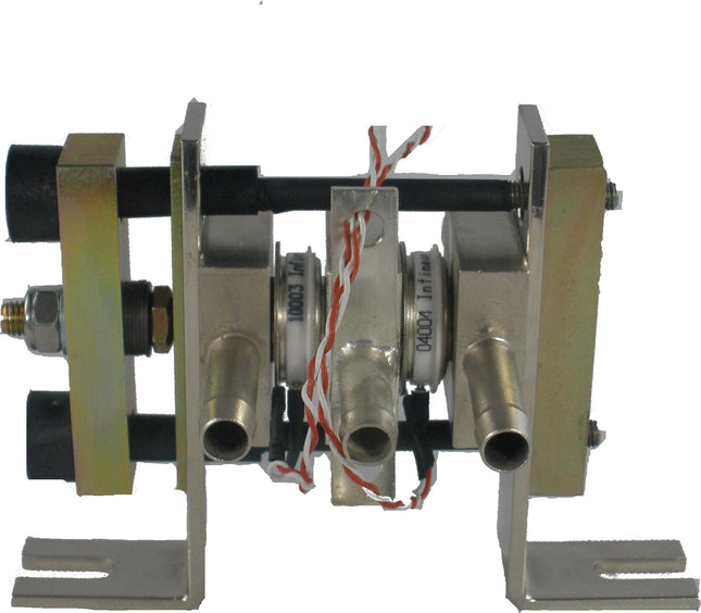 FWS298N1600 AC Switch, Water Cooled, Standard Water Cooler, 1600VAC, 2000Amp RMS Continous, 12mm x 13.7mm Nipples-Water Cooled Assembly-Fastron Electronics-Fastron Electronics Store
