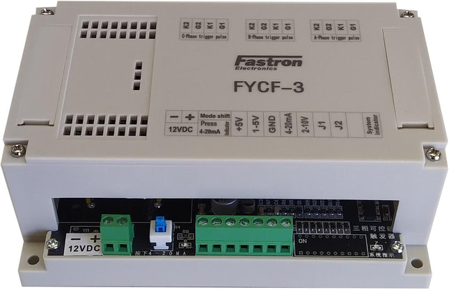FYCF-3R, Three Phase Voltage Control SCR Trigger Module with Soft Start Function, 4-20mA,2-10V,1-5V,5K POT Input, 200-450VAC, 12VDC Aux Supply