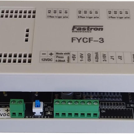 FYCF-3, Three Phase Voltage Control SCR Trigger Module, 4-20mA,2-10V,1-5V,5K POT Input, 200-450VAC, 12VDC Aux Supply