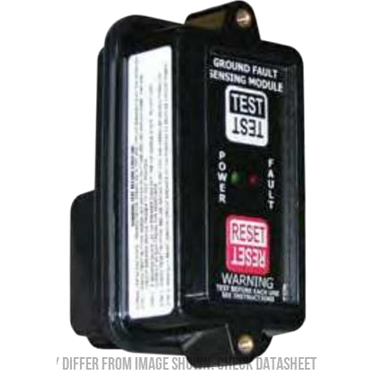PGFM-211-B-A1, GFCI Lineguard Ground Fault Protection Relay for Single or Split Phase Systems, 5mA Detection, 50 Amp Max Ipn, 240VAC Supply, Panel Mount, Auto Reset, Note: Requires Suitable Air Pax Breaker