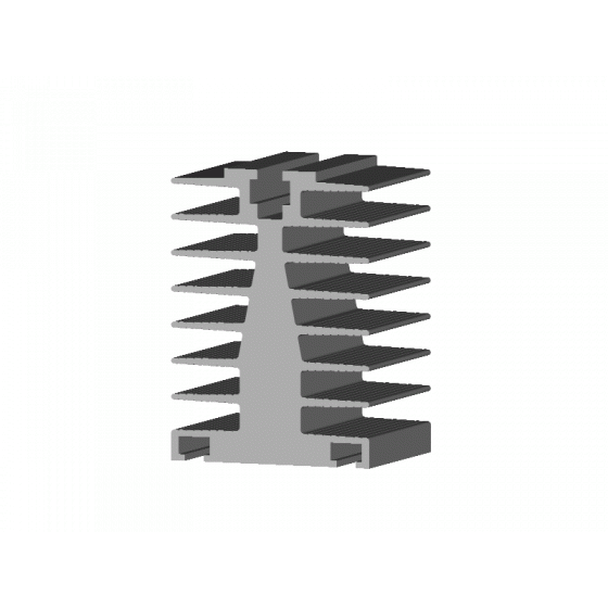 Fastron Electronics Heatsink GFIN/300R, Heatsink 300mm, Raw and Alodined, 0.68 Deg C per Watt FE-GFIN/300R