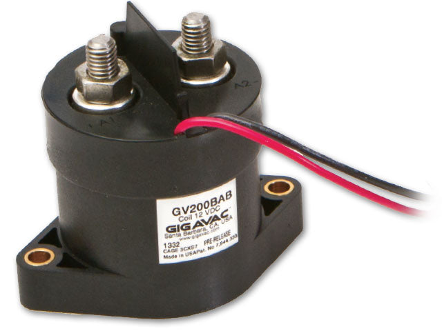 GV241CAC, Contactor SPST-NO, 400+ AMP, 100-800VDC, 24VDC Coil, 38cm Flying leads, SPST-NC Auxiliary Contact, IP67