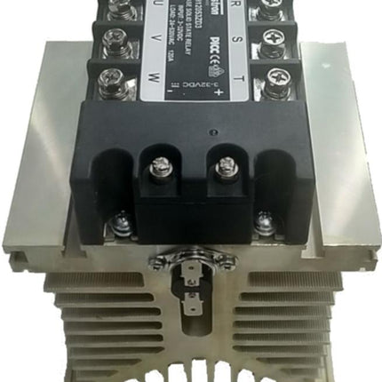 H31/110M + FTH2553ZA4, 3 Phase Solid State Relay, with Heatsink, 90-280VAC Control, IP20 Cover, Panel Mount, 34 Amps Per Phase @ 40 Deg C-3 Phase Solid State Relay Heatsink Assembly-Fastron Electronics-Fastron Electronics Store