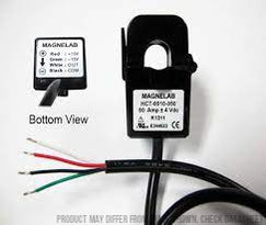 HCT-0010-050, Split Core DC Hall Effect Current Sensor, 50 Amp, +/-4V Output, Split Core 10mm Aperture, X = 1%