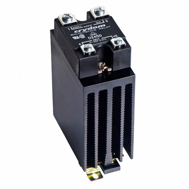HS151DR + HD6050-10, Panel or Din Rail Mount Heatsink, 4-32VDC Control Input, 48-660VAC Output, 40 Amps @ 40 Deg C ambient