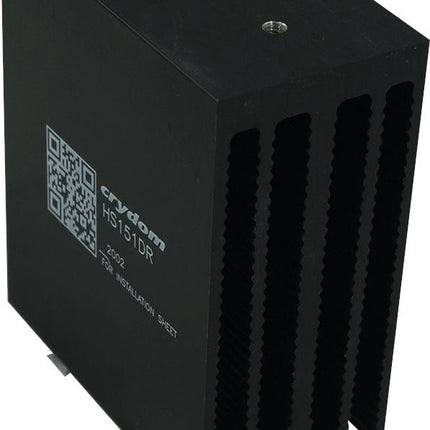 HS151DR Kit, Din Rail Mount Heatsink Kit for Single Phase Solid State Relay, 40Amp @ 40 Deg, Requires Assembly, 1.5°C/W