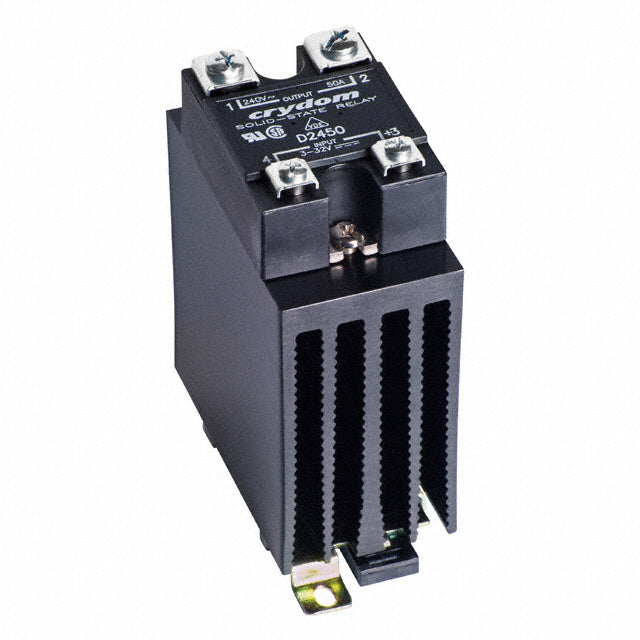 HS151DR-MCBC2450CL, Single Phase Proportional Burst Controller with Heatsink, 20 Cycles, 0-10VDC Input, 90-280VAC