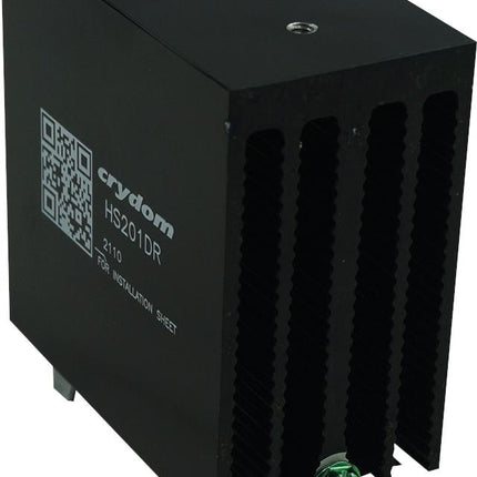 HS201DR, Panel and DIN Rail Mount Heatsink, 27 Amp @ 40 Deg C, 2°C/W