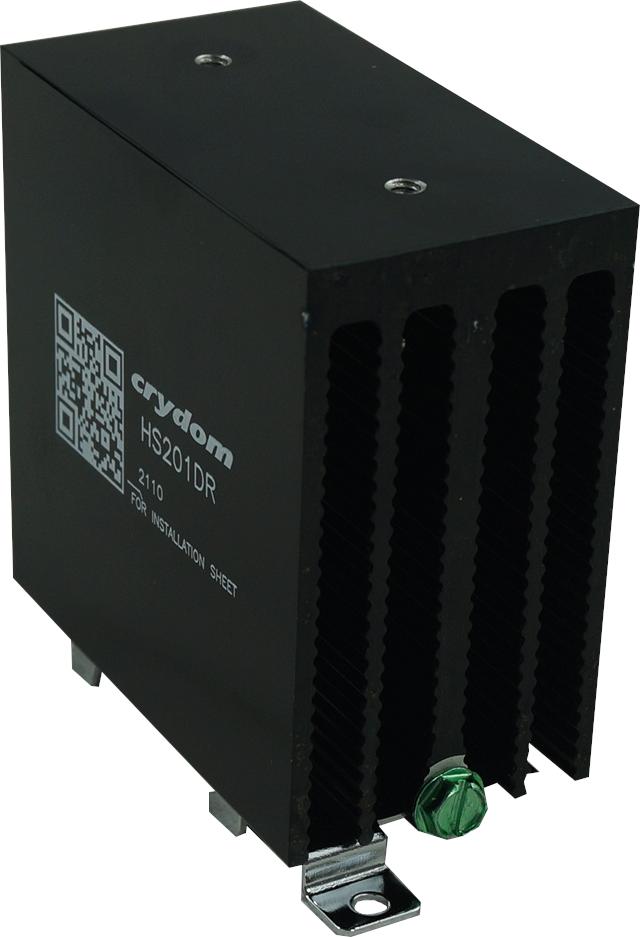 HS201DR, Panel and DIN Rail Mount Heatsink, 27 Amp @ 40 Deg C, 2°C/W