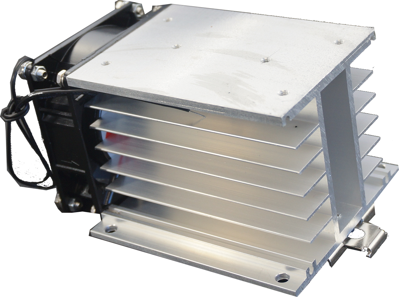 HS212DR-F, Heatsink 110mm, Milled, Drilled and Tapped for 3 Phase SSR, 0.35°C/W
