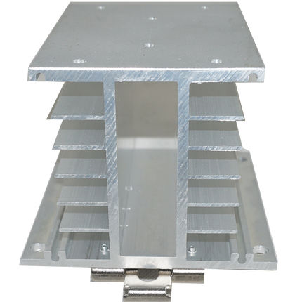 HS212DR, Heatsink 110mm, Milled, Drilled and Tapped for 3 Phase & Single Phase SSR, 1°C/W