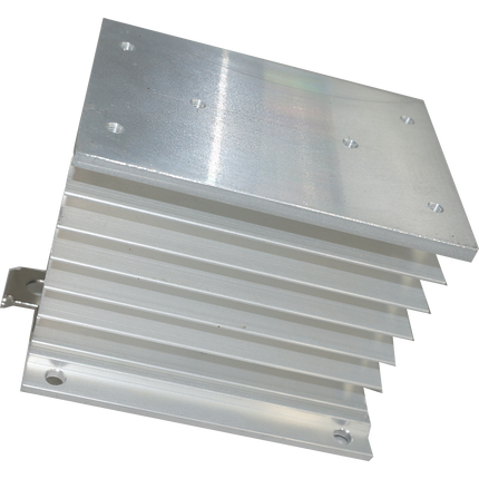 HS212DR, Heatsink 110mm, Milled, Drilled and Tapped for 3 Phase & Single Phase SSR, 1°C/W