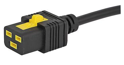 3-108-857, V-Lock IEC Appliance Plug C19, Black, for 3 x 1.5m sqr/14AWG Maximum wire size 8.3mm Type