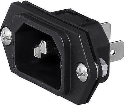 6100.3100 (50pcs), Inlet IEC Screw Mnt Sldr Term-IEC Appliance Inlet-Schurter-Fastron Electronics Store