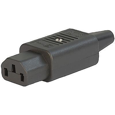 4782.0000, IEC Appliance Inlet C13, Snap-in Mounting, Black, Rewirable-IEC Appliance Inlet-Schurter-Fastron Electronics Store