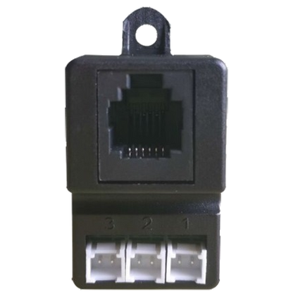 CRJ-31 & RJ12 Cable, Converter for 3 x HY-2.0 to 3 Phase RJ12 kWh Meter Connection w/ RJ12 Cable 1 Meter