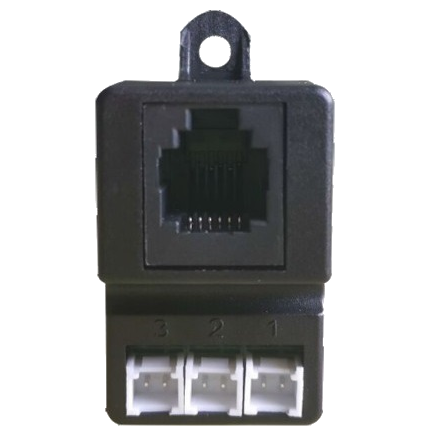 CRJ-31 & RJ12 Cable, Converter for 3 x HY-2.0 to 3 Phase RJ12 kWh Meter Connection w/ RJ12 Cable 1 Meter