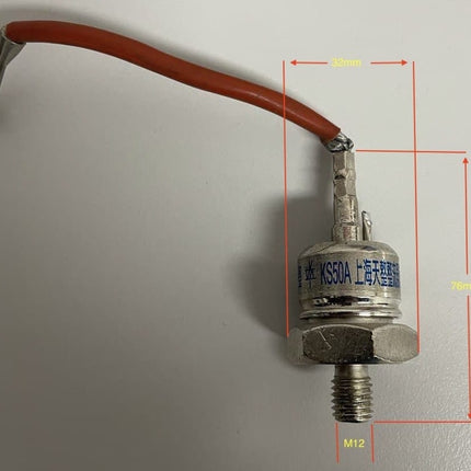 KS50A, Triac 50 Amp, 1600V M12 x 1.75