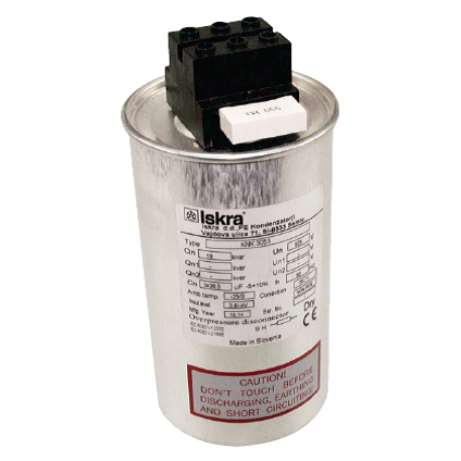 KNK3053 7.5KVAR 525V 50HZ, Power Factor Correction Capacitor, 3 Phase, 75 x 210mm Dry Type, 3 x 28.9uF, Includes Discharge Resistor