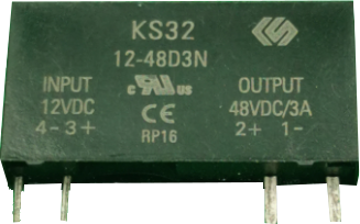 KS32/12-48D3N, Slimline Relay, 12VDC Coil, 48VDC 3 Amp Load