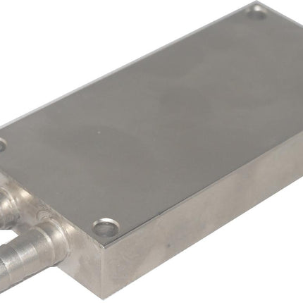 KW62B-With Plate, 130mm long cooler block for Isolated Modules including IGBT & Diodes and SCR's-Water Cooler-Fastron Electronics-Fastron Electronics Store