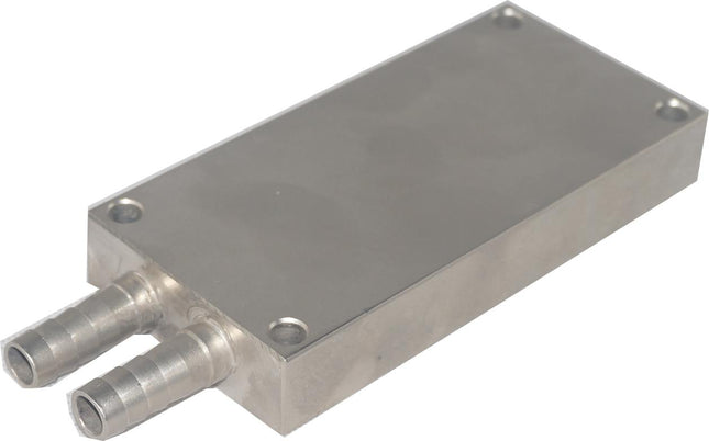 KW62B-With Plate, 130mm long cooler block for Isolated Modules including IGBT & Diodes and SCR's-Water Cooler-Fastron Electronics-Fastron Electronics Store
