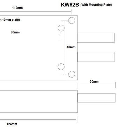 KW62B Water Cooler Block for Isolated Modules including IGBT & Diodes and SCR's Replacement to Semikron SKIW900/16-Water Cooler-Fastron Electronics-Fastron Electronics Store