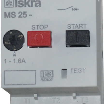 MS-25-4, Motor Protection Switch, 3 Phase, 690VAC, 2.3 - 4 Amp Setting Range, Thermal and Magnetic Release