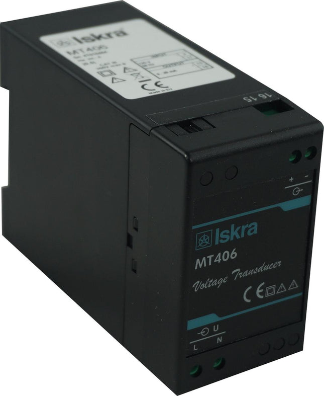 MT406-11, AC Voltage Transducer, Class 0.5, 57.7VAC 50/60Hz Measurement, Self Powered, 0-1mA output, Fixed zero and span