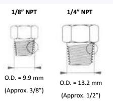 NPT 1/4" x 5mm Compression Fitting-Temperature Sensor Accessories-Fastron Electronics-Fastron Electronics Store