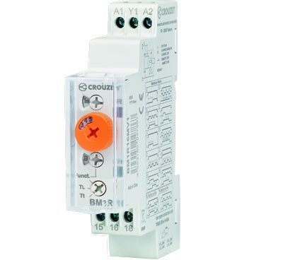 BM2R08MV1 Syr-Line Multifunction Timer, 2 x 8A CO (DPDT) 0.5s - 10 Days, 12 - 240VAC/DC