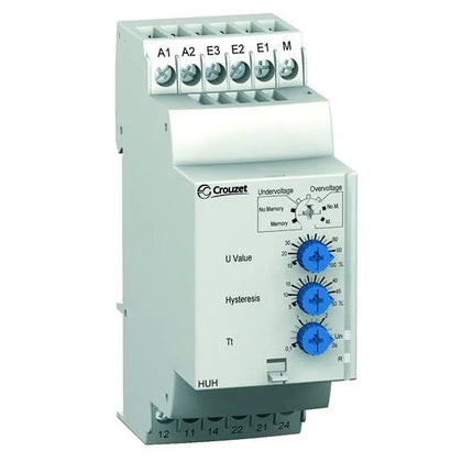 84872130, Single Phase Multi-Function Voltage Control Relay Under/Overvoltage Detection with Latching(Memory) Function - 35 mm HUH, 15-600 VAC/DC Measurement, 24/240 VAC/DC Supply