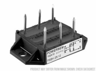 PSBH25/12, Single Phase Half Controlled Bridge, 25 Amp, 1200V