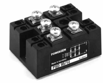 PSD95/16, 3 Phase Diode Rectifier Bridge, 140 Amp, 1600V