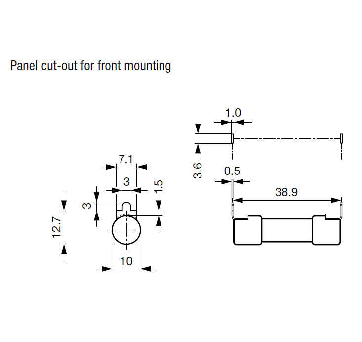 PV10-30A1000VDCP10gPV, AEO 10.3x38 GpV Solar Fuse 30Amp, 1000VDC @ 10kA, UL2579, IEC 60269, GB13539