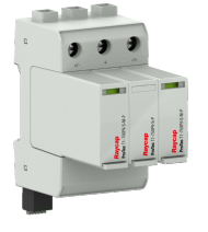 Protec T1-1500PV-3+0-S(-R), 1500VDC Surge Protection Device for Photovoltaic Systems, Type 1, Type 2/Open Type 1 SPD Listed, with Remote Contact