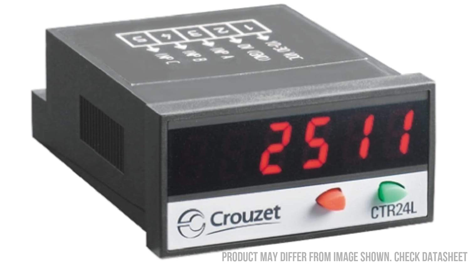 87622061, Totalizer/Counter with orange Backlit Display CTR24 4-30VDC, Lithium Battery Powered 8 year battery Life