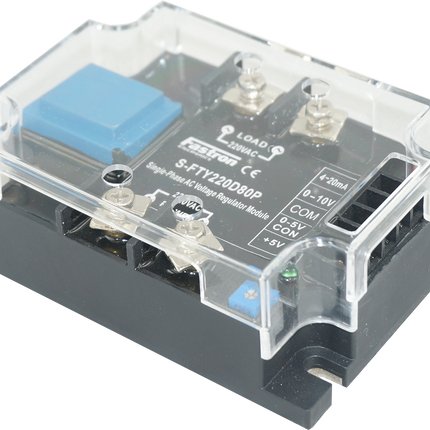 S-FTY220D80P, Single Phase Proportional Phase Control Module, 4-20mA,0-10V,0-5V,10K POT Input, 220VAC, 80 Amp Per Phase