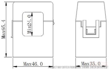 SCT-F24-100-5A, 5 Amp, 100Amp measurement Split Core CT's-Split Core AC Current Transformer-Fastron Electronics-Fastron Electronics Store