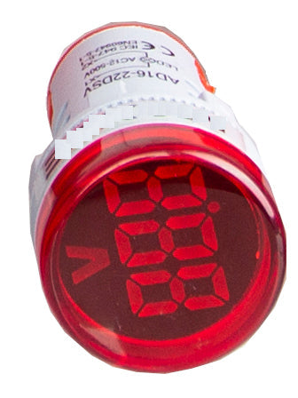 TRF-22D-G-400, 22mm LED Frequency Meter GREEN 0-99Hz, 400VAC, Plastic, IP40, IEC60947-5-1